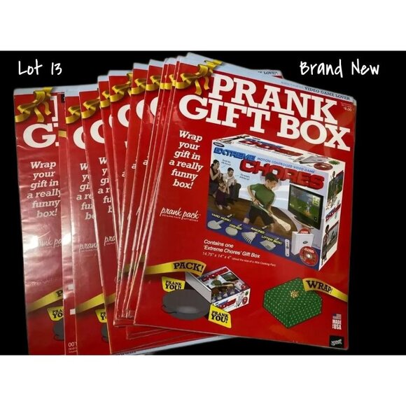 Prank Pack Extreme Chores Video Game Gift Box Fun Gag Gift Packaging Lot 13 New - Picture 1 of 4